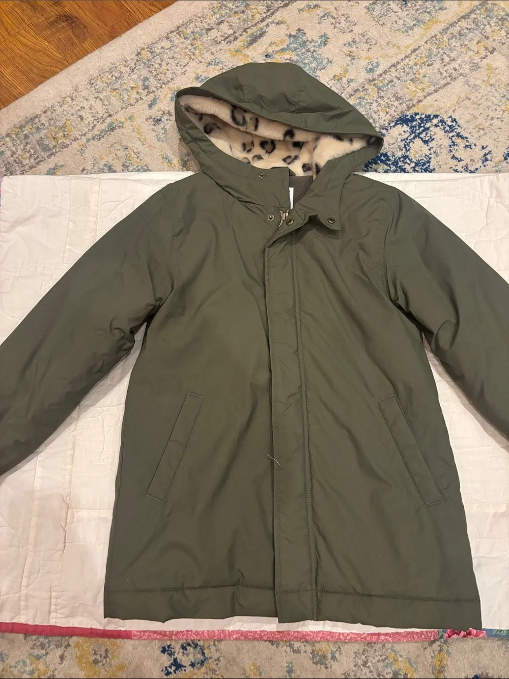 Girl’s Old Navy Green Hooded Coat